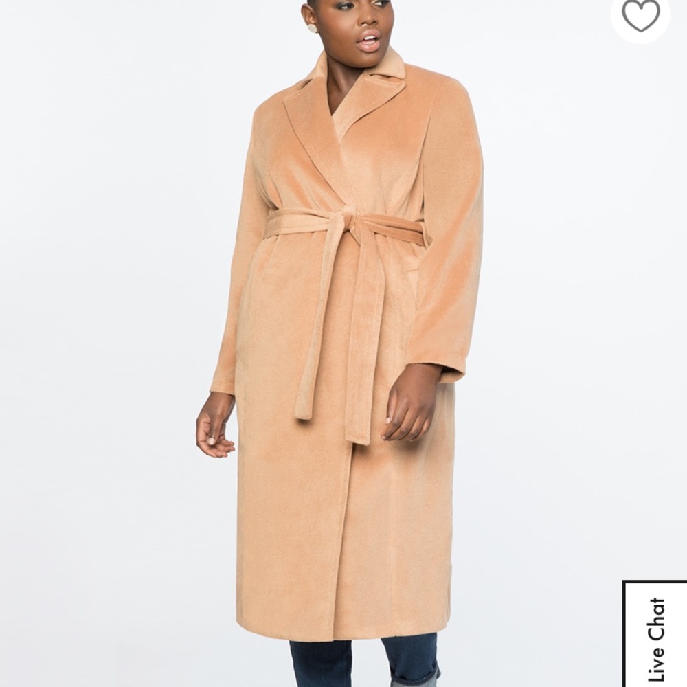 Eloquii Tie Waist Robe Coat size 22